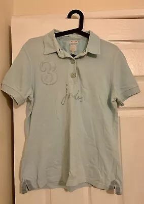 Ladies Joules Pale Blue Polo Top Size 16 • $6.95