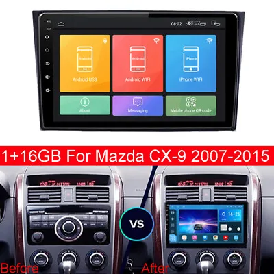 9'' Android 10.0 Car Radio Stereo GPS Navi FM Head Unit For Mazda CX-9 2007-2015 • $277.09