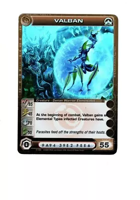 Chaotic Creature Card Danian Super Rare Valban Max Courage Low • $35