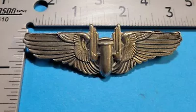 WWII US Army Air Force Aerial Gunner Wings 3 Inch Sterling Solid • $49