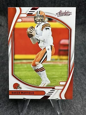 Panini 2021 Abosolute Football Baker Mayfield Red 45 Browns NM • $1.89