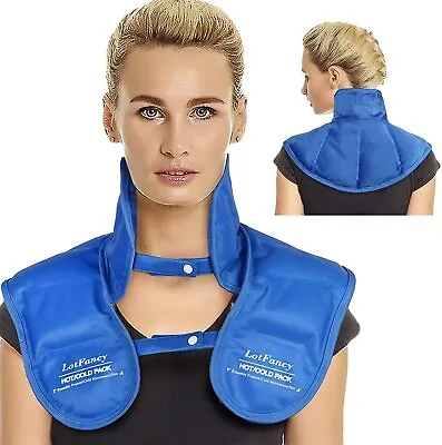 $23.80 • Buy Gel Ice Pack For Neck Shoulder Pain Reusable Hot Cold Therapy Wrap For Swelling