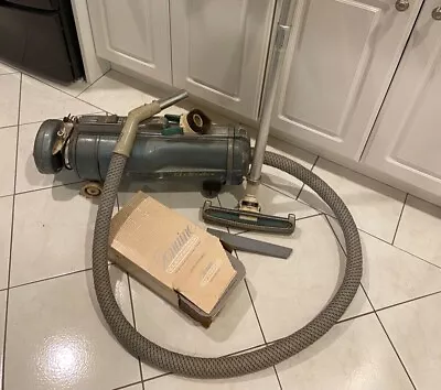 Working Vintage Electrolux Metal Model E Canister Vacuum Original Antique • $50