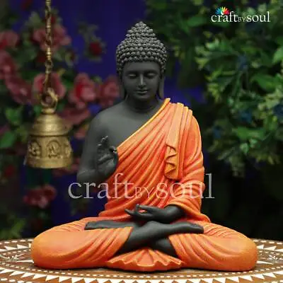 Big Buddha Lord Engraved Statue Home Temple Decor Buddhism Sculpture Figurine  • $375