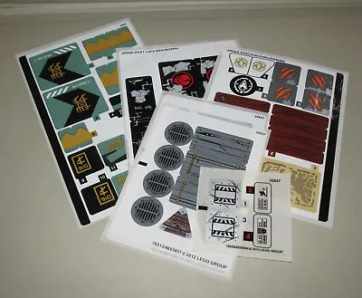 New Original Unused Sticker Sheets From Lego Ninjago Theme READ DESCRIPTION • $84.92