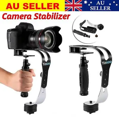 Mini Ergonomic Handheld Steady Camera Video Stabilizer Gimbal For DSLR  AU • $25.99