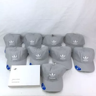 Adidas Men's Stone Grey Baseball Caps & Grace Eleyae Women's Turban Lot Of 10 • $74.99