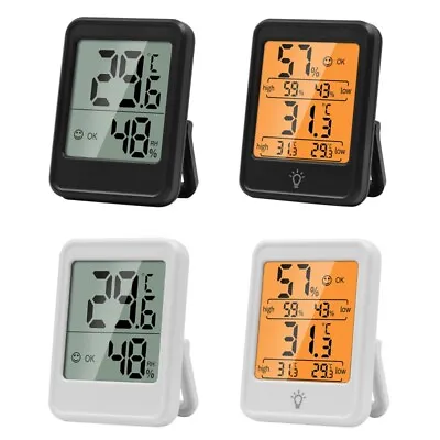 Digital Room Mini Hygrometer Indoor Humidity Meter With Min Max • £10.04