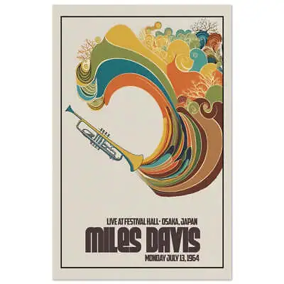 Miles Davis Concert Tour Poster Art Print Osaka Japan 1964 • $27.99