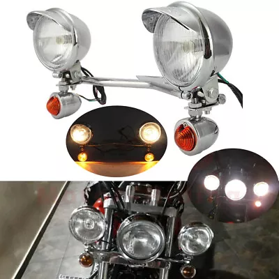 Passing Light Bar & Turn Signals For Yamaha V-Star Vstar V Star XVS 1100 Custom • $69.99