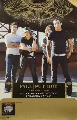 FALL OUT BOY 2005 From Under Cork Tree Group Promo Poster Flawless NEW Old Stock • $17.11