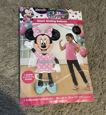 Disney Minnie Mouse Airwalker Foil Balloon - Giant Gliding 54  Tall • $13.90