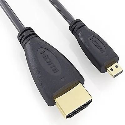 3-Metre 10-FT High Speed Micro HDMI (Type D) To HDMI (Type A) – Lead Data Cable • £7.99