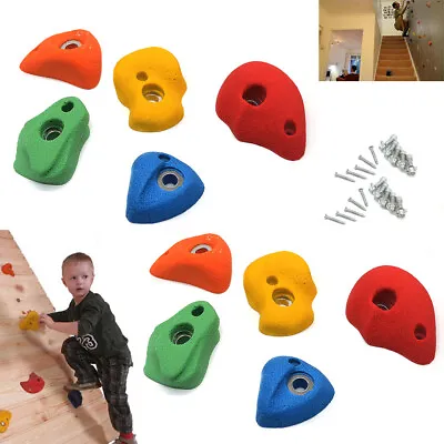 £10.89 • Buy 10 Pieces Climbing Stones Rocks Children Outdoor Excise Fitness Fun Holds Set