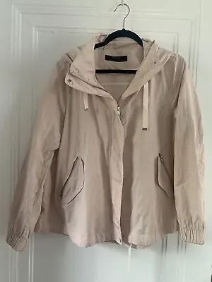 $9 • Buy ZARA BASIC Outwear Rain Jacket Pink Womens XL EUC With Zippers