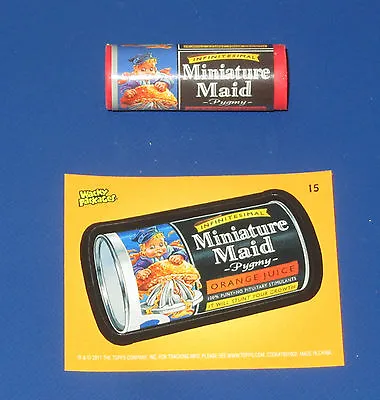 Wacky Packages Eraser Series 1 Miniature Maid #15 With Matching Sticker • $2.95