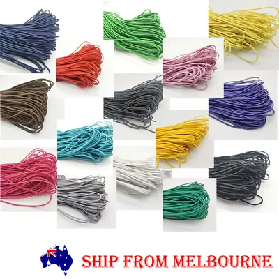 1/3/5 Meters 2.5mm Colourful Round Elastic Cord DIY Craft Sewing Clothes • $3.70