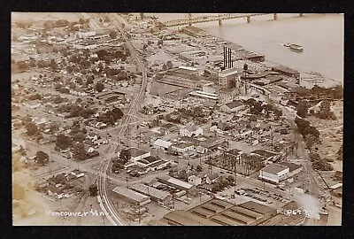 Scarce RPPC Aerial View Of Vancouver Washington. C 1950's Columbia River  • $18.95