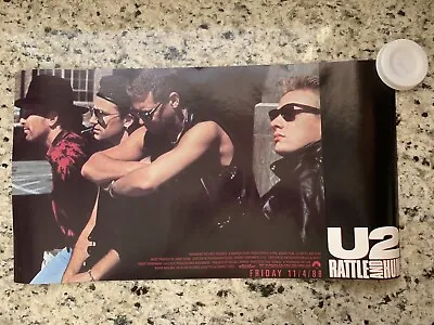 U2 Rattle And Hum Poster 13x24 NOS 1988 • $24.99