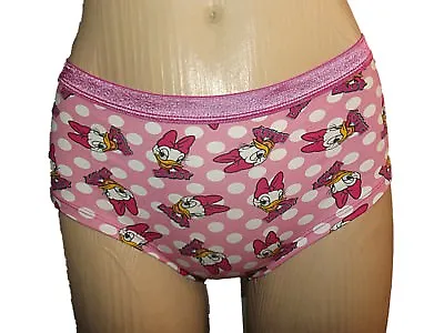  New Ladies Ex Store Pink Daisy Duck Shorts Boy Shorts Knickers Sz 8 10 12 14 • £3.75