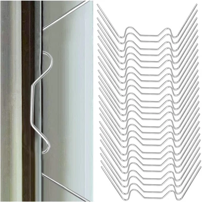 £8.48 • Buy CAEEKER Greenhouse Glass Clips, 100 PCS Halls Greenhouse Clips Stainless SteelÂ