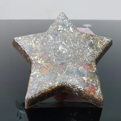 Orgone Generator Merkaba Star Pentagram Towerbusters EMF Shungite Quartz 130mm • £33.49