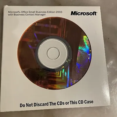 Microsoft Office Small Business Edition 2003 Business Contact Manager(preowned) • $15.95