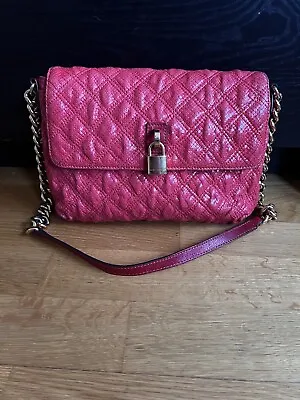 Marc Jacobs Pink Leather Quilted Bag Authentic • £80