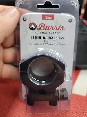 Burris 420165 Xtreme Tactical XTR High 3/4  Matte Black Single Scope Ring • $15