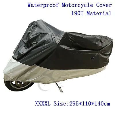 4XL Outdoor Rain Dust Sun UV Scooter Protector Motorcycle Cover Bike Waterproof  • $17.99