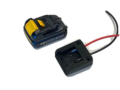 $11.95 • Buy Dewalt 12V Battery Power Mount Connector Adapter Dock Holder W 12 Awg Wires
