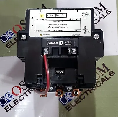 850se02s Square D Size 3 Magnetic Contactor Voltage 110vac Free Fast Shipping • $473.39