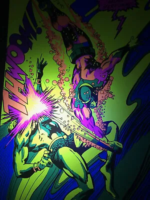 Captain Marvel & Namor Sub-mariner Giant 20x30  Black Light Poster Gene Colan • $7