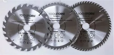 3PC Table Saw/Mitre Saw Blade 200mm 244860T Fit Makita/AEG/Ryobi/GMC/Dewalt • $43.99