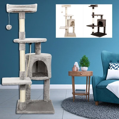 £31.99 • Buy Cat Tree Climbing Tower Scratching Post Kitten Activity Centre Scratcher Play UK