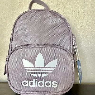 Adidas Originals Santiago Mini Backpack Pastel Purple White Travel Sports Bag • $51.29