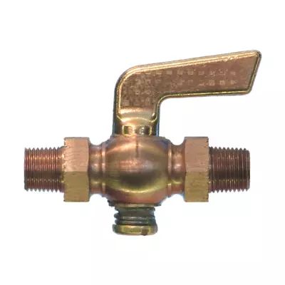 3/8 Inch NPT Thread MALE Brass Drain Pet Cock Shut Off Valve Gas Oil Air AC112 • $24.80