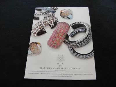 MCL Design By Matthew Campbell Laurenza Magazine Clipping Print Ad For Jewelry • $2.91