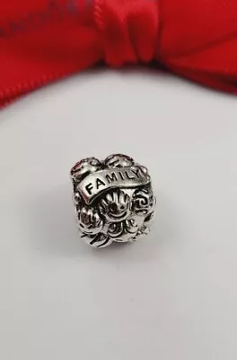$32.40 • Buy Authentic Pandora Sterling Silver Family Love Charm Retired #791039 Near New