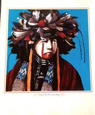 J.D.Challenger Art Print-- PEACE BE THE JOURNEY --Native American Western 9x11 • $9.99