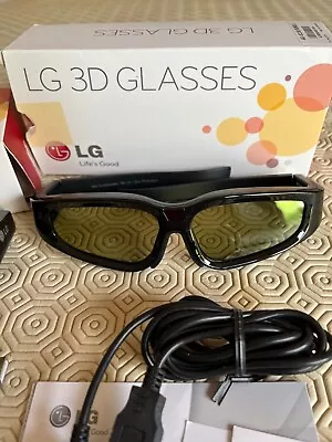 LG AG-S110 Active Shutter 3D Glasses (two Pairs) • £10