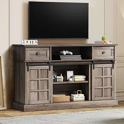 TV Stand Media Console Table Storage Cabinet Shelves Vintage For TVs Up To 65  • $198.99