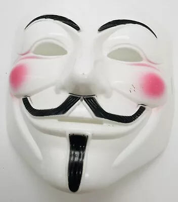 V For Vendetta Mask Halloween Masks Guy Fawkes White Black Mustache • $14