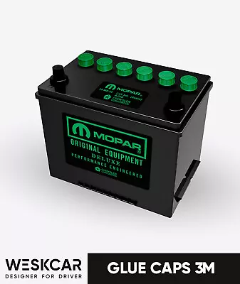 Mopar Battery S24MG Green (1966-74) Glue Caps Kit • $23.95