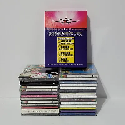 Elton John 27 CD Lot + Dream Ticket (4 DVD Set) : GYBR ST Big Picture & More • $69.95