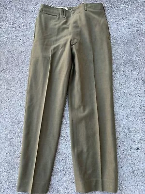 Early WWII US Army Wool Trousers Waist 34 Inseam 31 Excellent Condition • $15