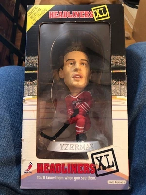 $14 • Buy 1998 Headliners XL STEVE YZERMAN Bobblehead Cert. Of Authenticity Never Out Box