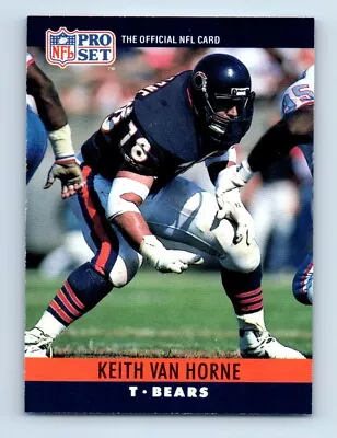 1990 Pro Set Keith Van Horne Chicago Bears #58 • $1.43