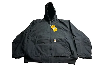 Carhartt Quilt Lined 104050 Black 3M Thinsulate Hooded Jacket SIZE 4XL BLACK New • $64.14