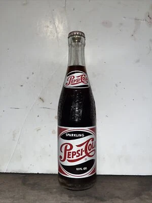 $11.99 • Buy Full 12 Oz. 1950’s Pepsi Cola Soda Bottle, Lynchburg VA.